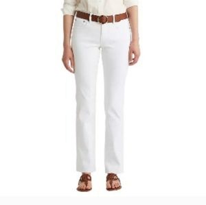 Ralph lauren white stretch Kelly straight leg jeans size 2